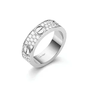 Cartier Кольцо Love ring, classic model, paved, - фото 1