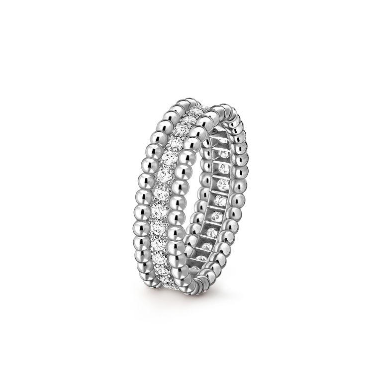 VAN CLEEF AND ARPELS Кольцо Perlee Diamants Van Cleef & Arpels White Gold - фото 1