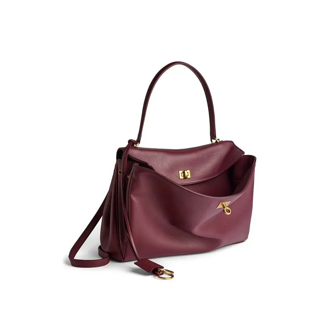 Balenciaga Cумка Rodeo среднего формата Dark Burgundy - фото 2