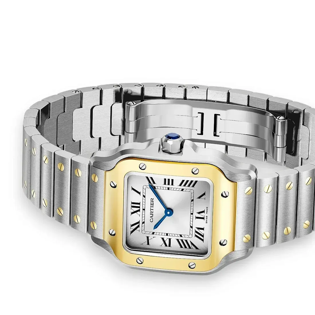 Cartier Часы маленького размера Santos de - фото 6