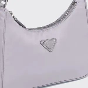 Prada Мини-сумка Re-Edition 2005 из Re-Nylon и сафьяновой кожи Wisteria - фото 4