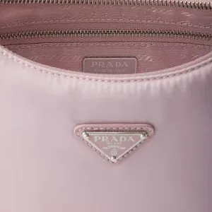 Prada Mини-сумка из Re-Nylon и сафьяновой кожи Re-Edition 2005 Alabaster Pink - фото 6