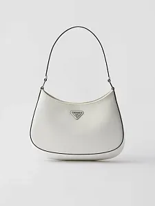 Prada Сумка Cleo из лакированной кожи White - фото 1