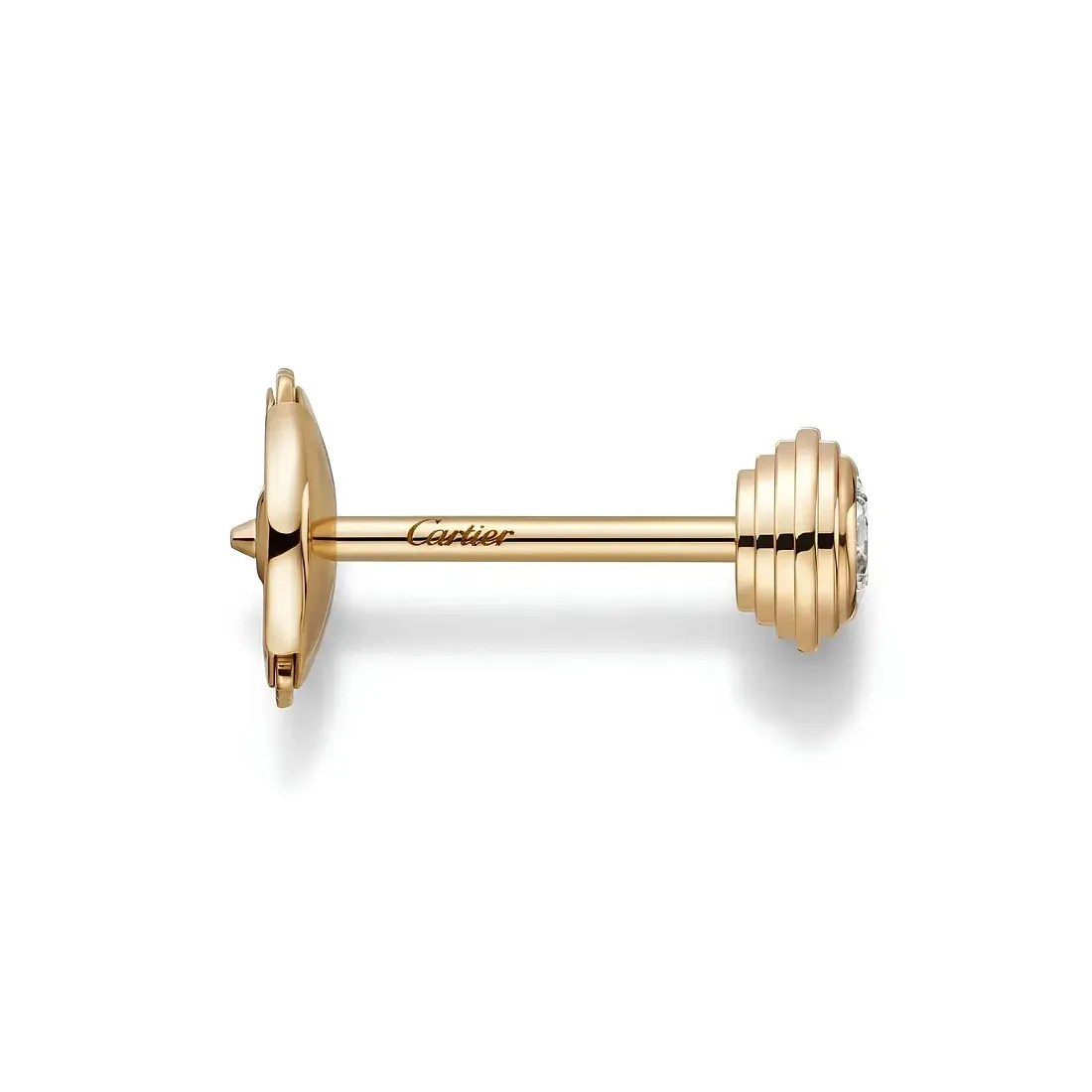 Cartier Серьги d'Amour stud earrings, 2 diamonds, small model Yellow Gold - фото 2