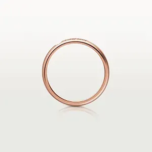 Cartier Обручальное кольцо с 1 бриллиантом C de Men 3 мм Rose Gold - фото 3