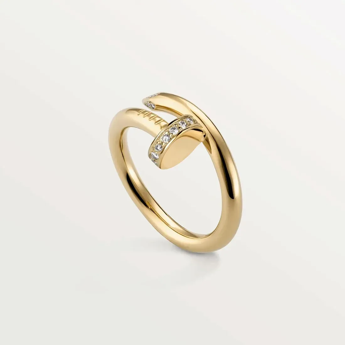 Cartier Кольцо Juste Un Clou с бриллиантами Yellow Gold - фото 4