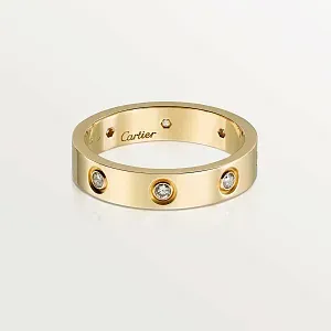 Cartier Обручальное кольцо Love 8 бриллиантов Men Yellow Gold - фото 1