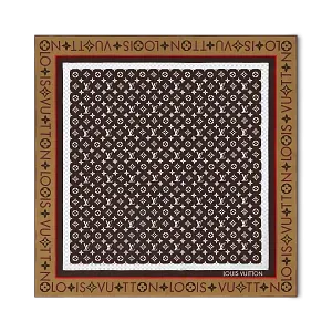 Louis Vuitton Платок-каре Monogram Infinity 90 Marron Fonce - фото 1