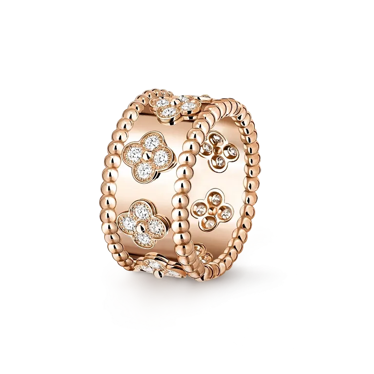 VAN CLEEF AND ARPELS Кольцо Perlee Clovers Van Cleef & Arpels Rose Gold - фото 1