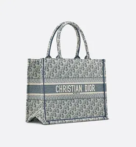 Dior Сумка Book Tote oblique chambray среднего формата - фото 3