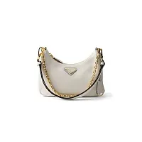 Prada Кожаная мини-сумка Re-Edition White - фото 1