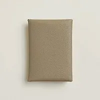 Hermès Кардхолдер Calvi Duo Beige Marfa - фото 1