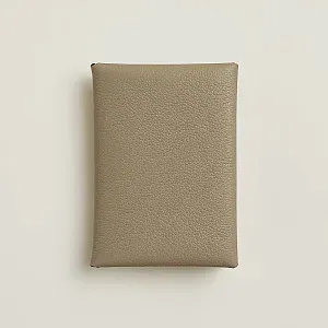 Hermès Кардхолдер Calvi Duo Beige Marfa - фото 1
