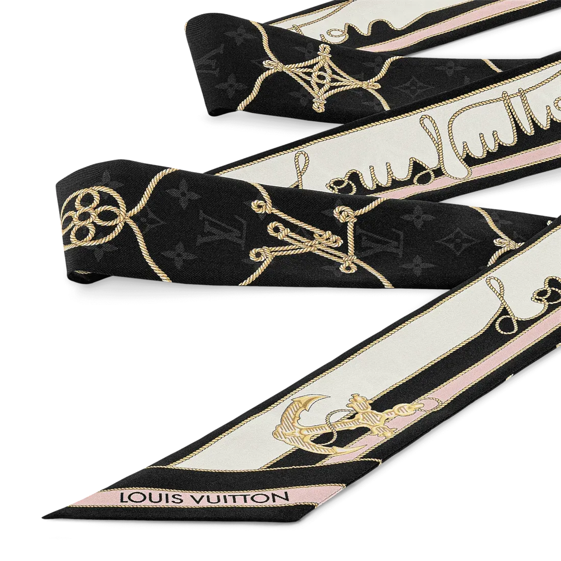Louis Vuitton Шелковая лента Cordage BB Black - фото 3