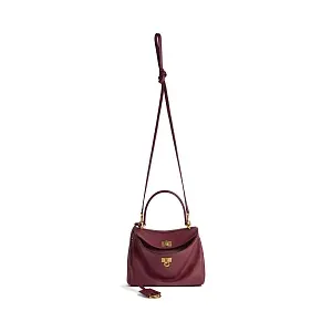 Balenciaga Сумка Rodeo мини формата Dark Burgundy - фото 5