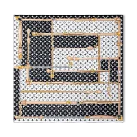 Louis Vuitton Платок-каре Monogram Confidential Black - фото 1