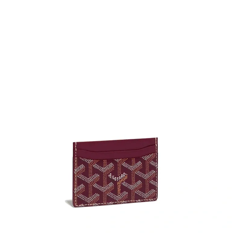 Кардхолдер Saint-Sulpice Goyard Burgundy - фото 1