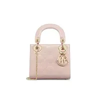 Dior Сумка Lady мини-формата Powder Pink - фото 1