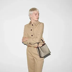 Gucci Мини-сумка с эмблемой GG Black - фото 2