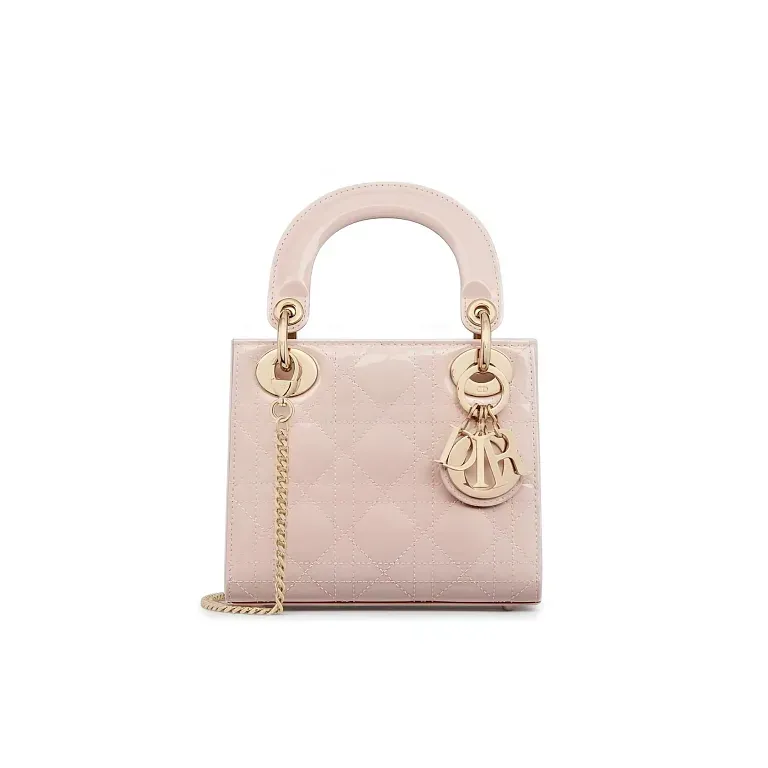 Сумка Lady мини-формата Dior Powder Pink - фото 1