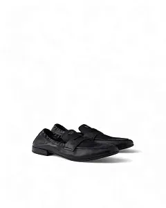 Prada Мокасины Shuffle из антикварной кожи Black - фото 1