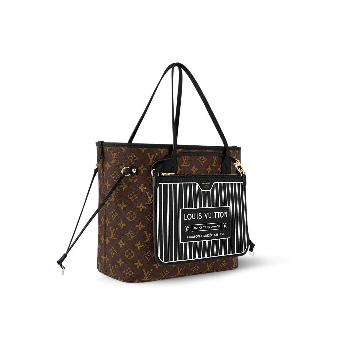 Louis Vuitton Сумка Neverfull Inside Out MM Black - фото 4