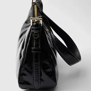 Prada Сумка через плечо Aimee среднего размера из лакированной кожи naplak - фото 8