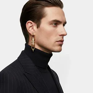 Tiffany & Co. Серьги Titan by Pharrell Williams Earrings in Yellow Gold with Diamonds - фото 3