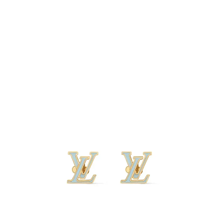 Серьги Iconic Enamel Louis Vuitton Gold - фото 1