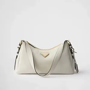 Prada Сумка на плечо Aimee Medium из кожи White - фото 1