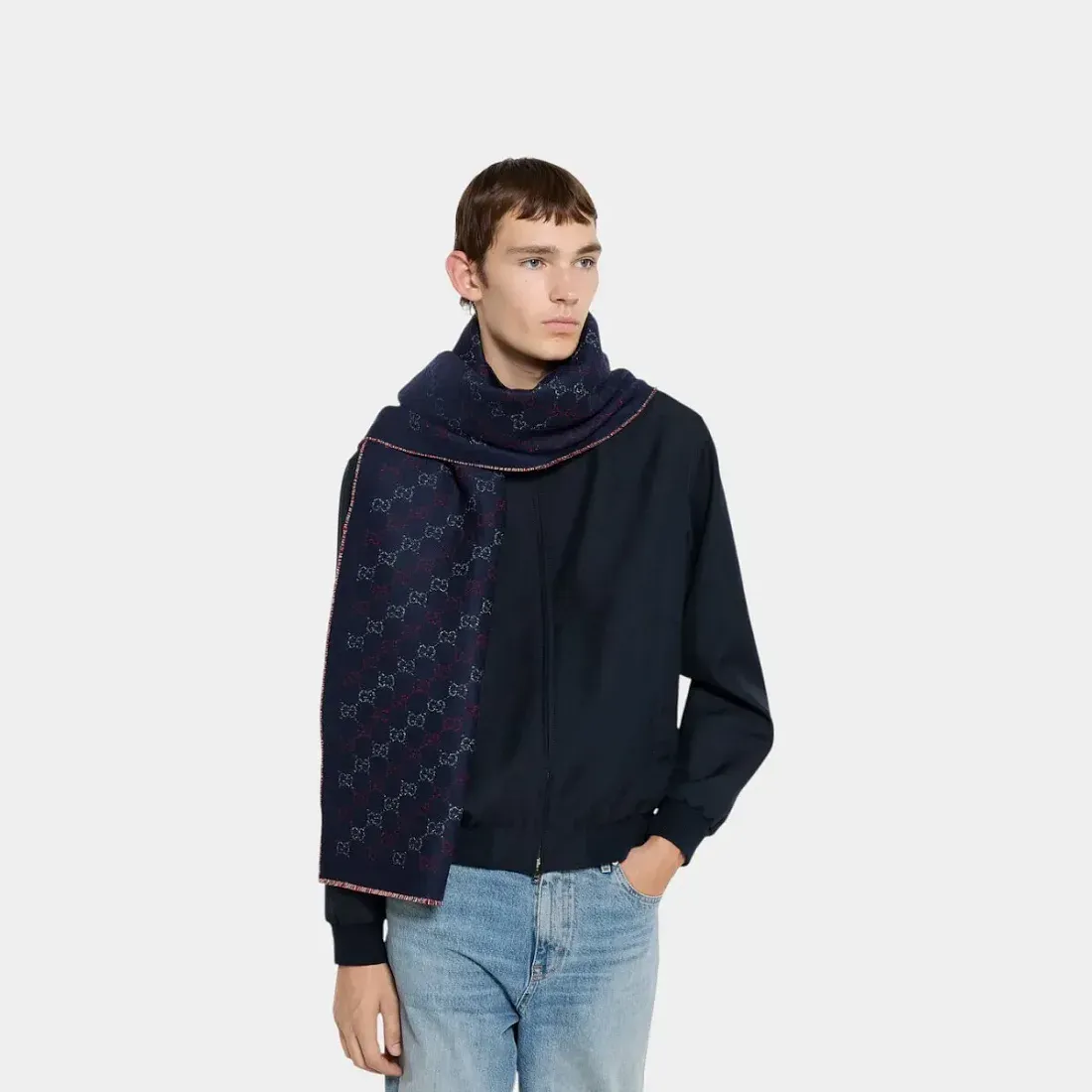 Gucci Жаккардовый шарф - фото 2