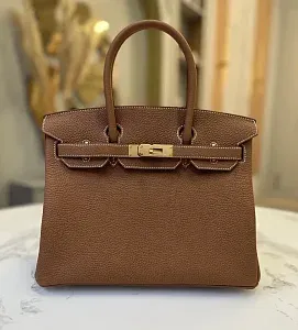 Hermès Сумка Birkin 30 Gold Togo Hardware - фото 1