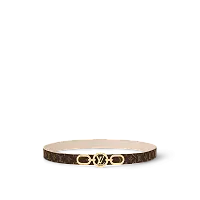 Louis Vuitton Двухсторонний ремень Circle Prime 20 мм Cream - фото 1