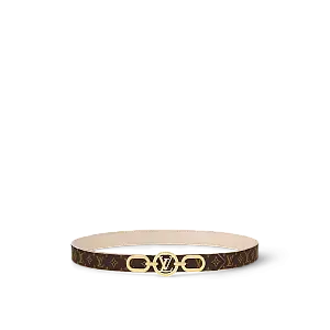 Louis Vuitton Двухсторонний ремень Circle Prime 20 мм Cream - фото 1