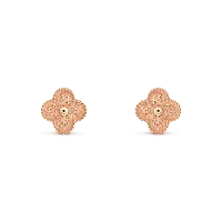 Van Cleef & Arpels Серьги Vintage Alhambra Rose Gold - фото 1