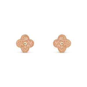 Van Cleef & Arpels Серьги Vintage Alhambra Rose Gold - фото 1
