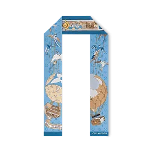 Louis Vuitton Шелковая лента Journey Blue - фото 3