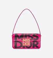 Dior Сумка с клапаном Miss Fuchsia and Black - фото 1