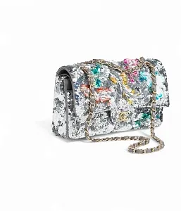 Chanel Классическая сумка 11.12 Silver/Multicolor - фото 5