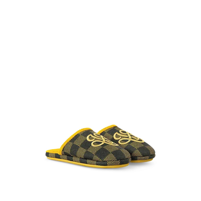 Тапочки LV Palace Louis Vuitton Yellow - фото 1