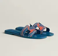Hermès Сандалии Oran Blue / Orange - фото 1