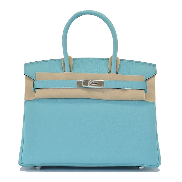 Hermes Birkin 30 Blue Atoll Togo PHW - фото 1