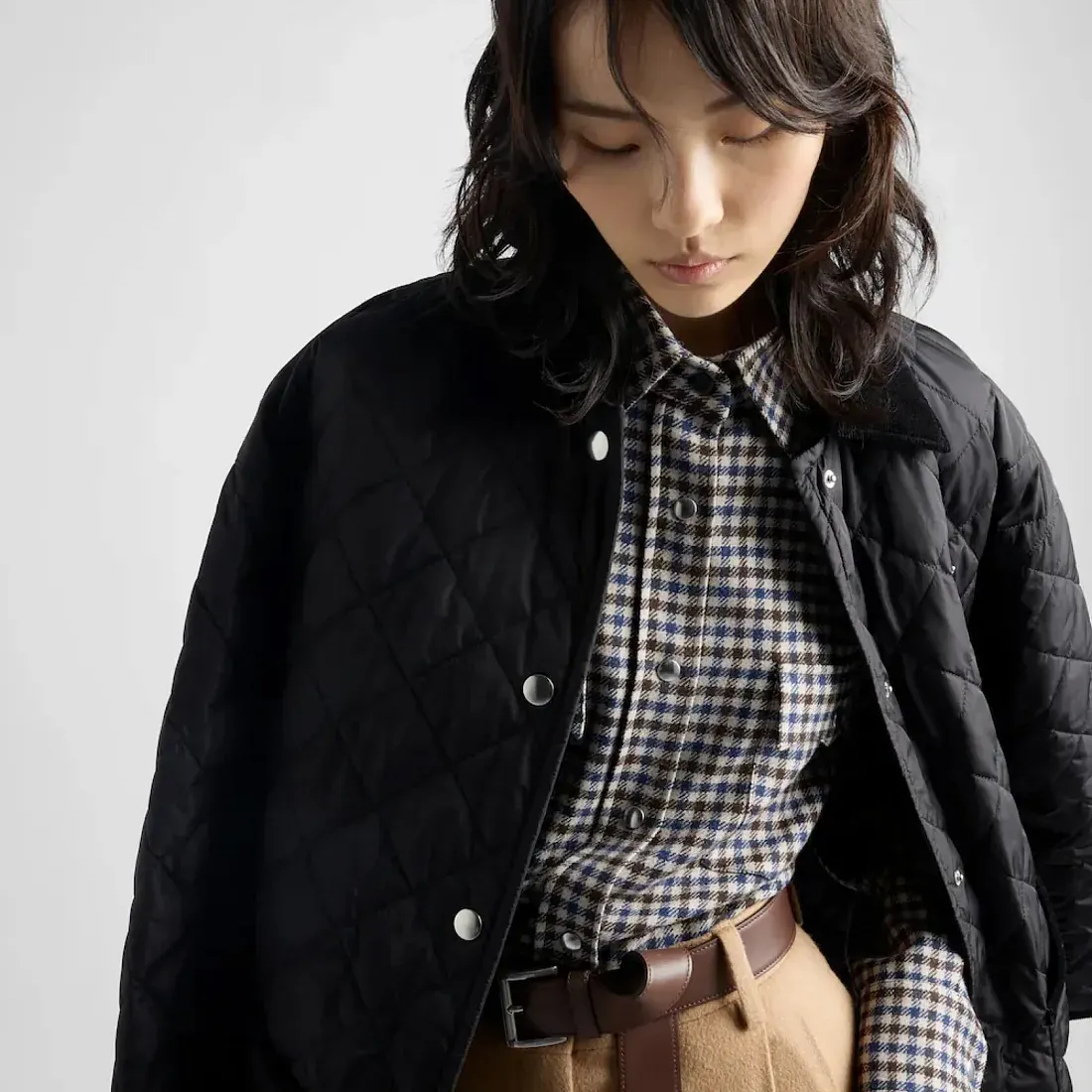 Prada Легкая куртка из Re-Nylon Black - фото 5