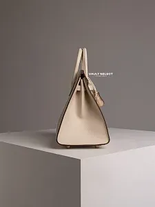 Hermès Сумка Birkin 25 Craie Orange Poppy HSS Epsom Gold Hardware - фото 6