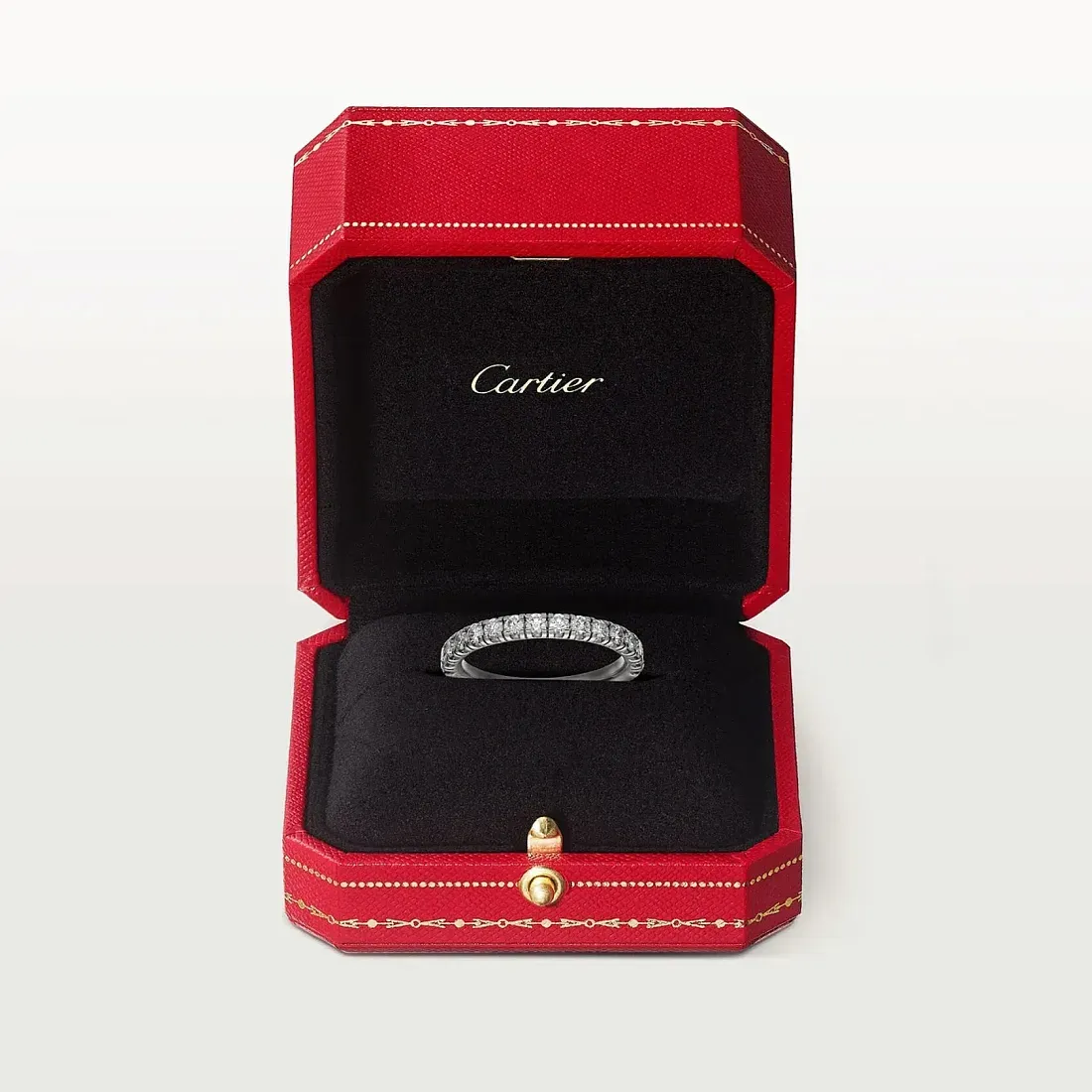 Cartier Обручальное кольцо c бриллиантовым паве Etincelle de 2,6 мм Platinum - фото 2