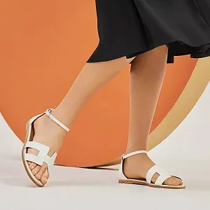 Hermès Сандалии Santorini White - фото 2