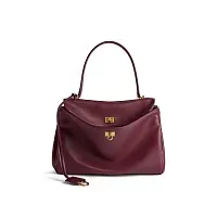 Balenciaga Cумка Rodeo среднего формата Dark Burgundy - фото 1