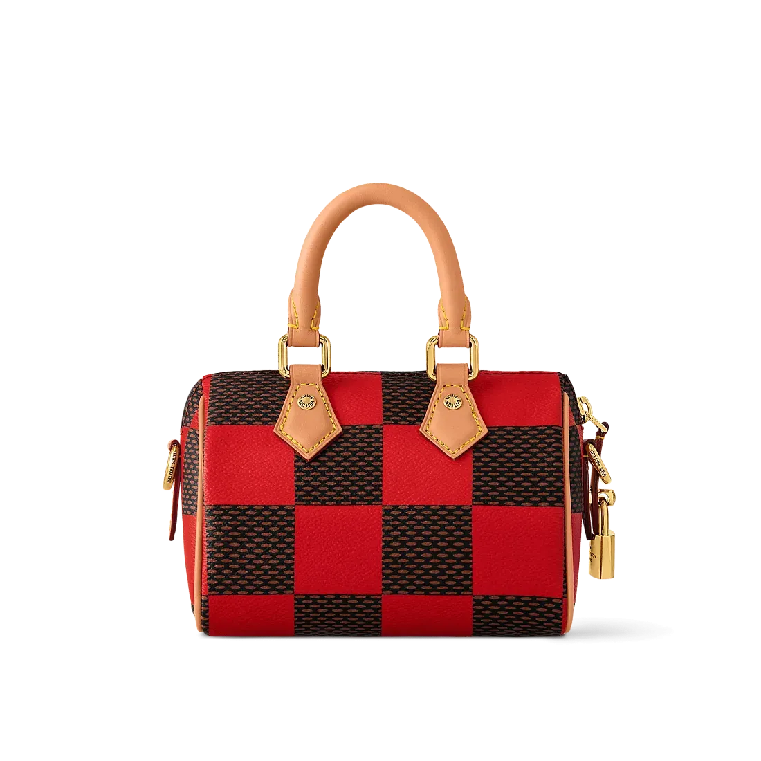 Louis Vuitton Сумка Speedy 18 Damier Pop с плечевым ремнем Red - фото 4
