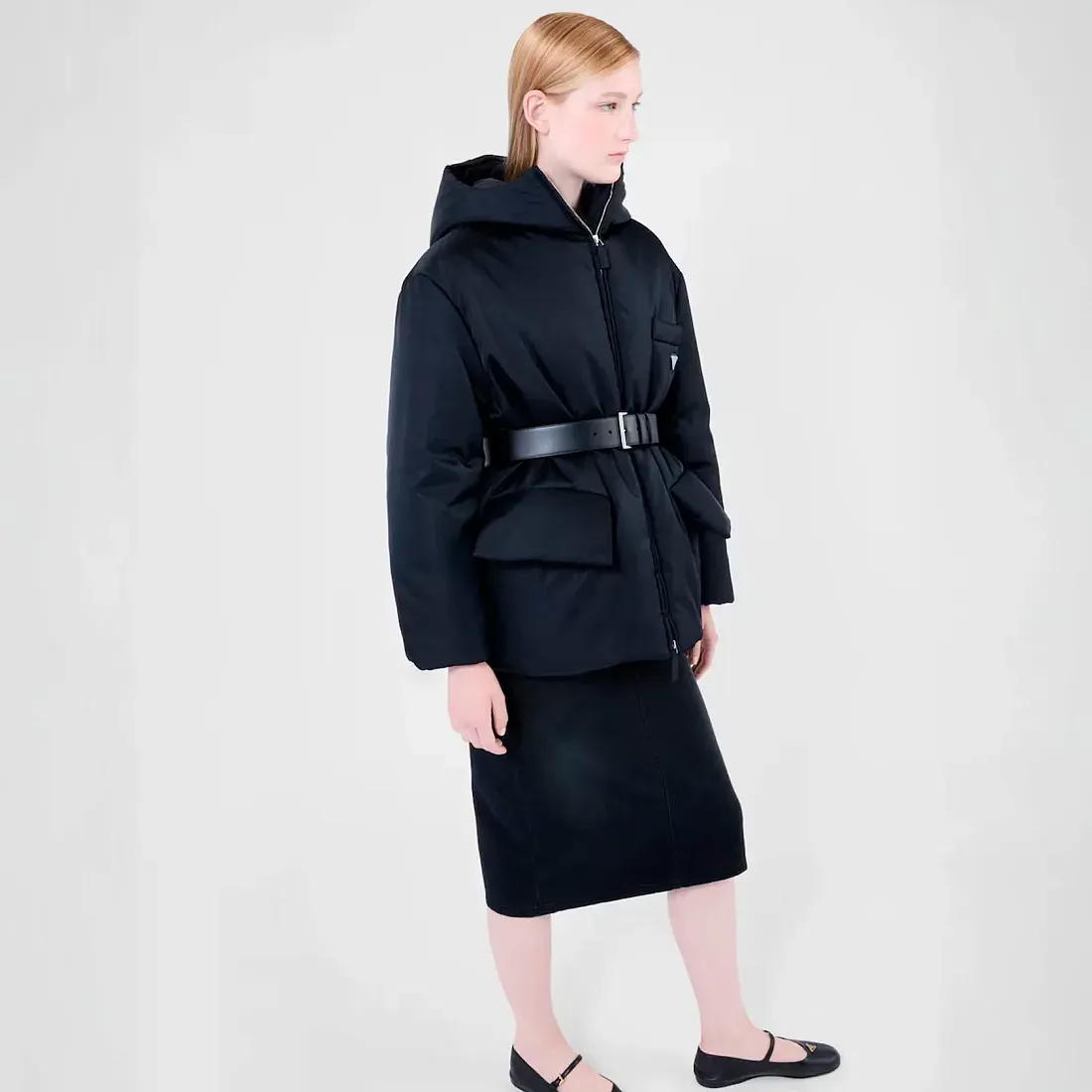 Prada Пуховая куртка с капюшоном из Re-Nylon - фото 4