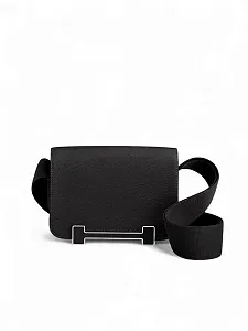 Hermès Сумка Geta Noir Mysore Palladium Hardware - фото 1